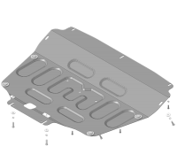 Защита картера и КПП Motodor для Чери Тигго 7 Про 2018-2024, сталь 2мм, арт:MO.79002-3