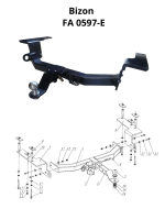 Фаркоп Bizon на Санг Енг Актион Спорт 2006-2012, арт:FA 0597-E