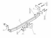 Фаркоп AvtoS на Хендай Солярис седан 2017-, арт:HY 30