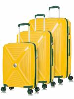 Комплект чемоданов L'Case Berlin (S, M, L) желтый, 3 шт., арт:Ch1028