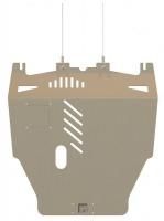 Защита картера и КПП Sheriff для Хонда Цивик 2006-2012, модель №5, алюминий 5мм, арт:09.0971