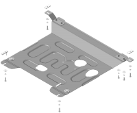 Защита картера и КПП Motodor, сталь 2мм, арт:MO.70901 Защита картера и КПП Motodor, сталь 2мм, арт:MO.70901