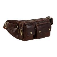 Сумка поясная Polar 21587 коричневый, 25х14х7, арт:Sum0486