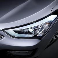 Передние фары Хендай Санта Фе 2012-2015, модель №4, комплект:Л+П, бифокальная линза, ДХО, арт:MF-HL-000126 Передние фары Хендай Санта Фе 2012-2015, модель №4, комплект:Л+П, бифокальная линза, ДХО, арт:MF-HL-000126