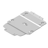 Защита картера и переднего дифференциала Motodor для Ленд Ровер Рендж Ровер Спорт 2013-2022, алюминий 8мм, арт:MO.383219-1