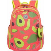 Школьный рюкзак GRIZZLY RG-368-3 розово-оранжевый, 30х39х20
