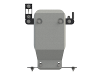 Защита редуктора с пневматической подвеской Sheriff на Ауди Q8 2018-2024, модель №6, алюминиевый сплав 4мм, арт:02.4144