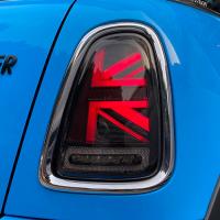 Задние фонари Мини Купер R56 2011-2013 модель №3, комплект:Л+П,Union Jack, темно-красные, светодиодные красные, арт:MF-TL-000540