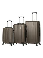 Комплект чемоданов L'Case Krabi (XS, M, L) кофе, 3 шт., арт:Ch1157