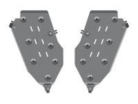 Защита бензобака Sheriff на Джип Гранд Чероки WK2 2014-2022, модель №5, алюминий 5мм, арт:04.2722