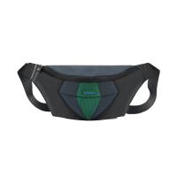 Сумка поясная Tigernu T-S8166 темно-серый/зеленый, 35х7х15