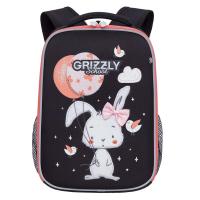 Школьный рюкзак GRIZZLY RAw-396-5 черный, 26х37х16