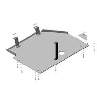 Защита предпускового подогревателя Motodor для Фольксваген Мультивен Т6 2015-2020, алюминий 5мм, арт:MO.32716-1