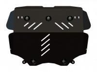 Защита картера и КПП для а/м без ППП Sheriff для Фольксваген Сирокко 2008-2014, модель №2, сталь 2мм, арт:26.2149