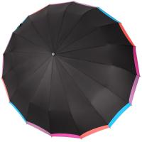 Зонт женский автоматический Три Слона, черный, арт:L3161-2