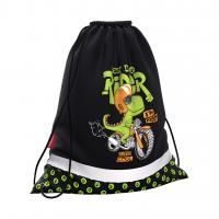 Мешок для обуви ErichKrause Dino Rider 36.5x44 см черный, арт:ERK.54417