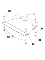 Защита МКПП для 1525 0226 1527 Sheriff на Ауди А4 Б5 1995-2001, модель №4, сталь 2мм, арт:02.0354-2