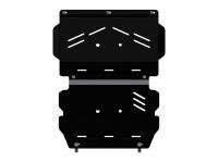 Защита картера и радиатора Sheriff для Мицубиси Паджеро Спорт 2 2008-2016, модель №8, сталь 4мм, арт:14.1143 V1-1