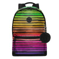 Рюкзак GRIZZLY RXL-322-11 радужные полосы, 30х41х12 Рюкзак GRIZZLY RXL-322-11 радужные полосы, 30х41х12