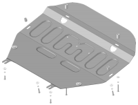 Защита картера и КПП Motodor для Фольксваген Мультивен Т6 2015-2020, сталь 2мм, арт:MO.72708-2