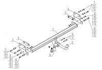 Фаркоп AvtoS на Киа Селтос 2020-, арт:KI 36