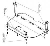 Защита картера и КПП Motodor для Хендай Туссан 2015-2021, алюминий 5мм, арт:MO.31001-1 Защита картера и КПП Motodor для Хендай Туссан 2015-2021, алюминий 5мм, арт:MO.31001-1