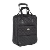 Чемодан маленький Polar П7095 черный 39х53х20, арт:Sum0140