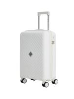 Чемодан маленький L'Case Sofia (S) белый, 58х37.5х22, арт:Ch1366