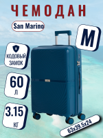 Чемодан средний L'Case San Marino (М) синий, 63х39.5х24, арт:Ch1346 Чемодан средний L'Case San Marino (М) синий, 63х39.5х24, арт:Ch1346