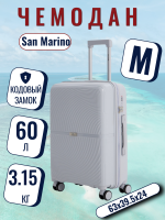 Чемодан средний L'Case San Marino (М) серый, 63х39.5х24, арт:Ch1349 Чемодан средний L'Case San Marino (М) серый, 63х39.5х24, арт:Ch1349