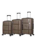 Комплект чемоданов L'Case Gua (S, M, L) шоколадный, 3 шт., арт:Ch1075