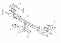 Фаркоп AvtoS на Киа Оптима 2016-, арт:KI 33 Фаркоп AvtoS на Киа Оптима 2016-, арт:KI 33