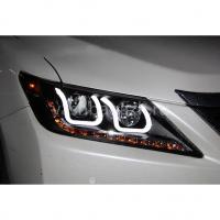 Передние фары Тойота Камри 50 2011-2014 модель №-8, комплект:Л+П, бифокальная линза, ДХО, арт:MF-HL-000381