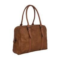 Дорожная сумка Polar 78511 40х32х15 коричневая, арт:Sum0222