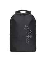 Рюкзак GRIZZLY RXL-320-1 черный-серебро, 24х34х12 Рюкзак GRIZZLY RXL-320-1 черный-серебро, 24х34х12