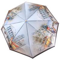 Зонт женский автоматический Три Слона, города, серый, арт:L3845-T-3