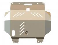 Защита картера и КПП Sheriff на Ниссан Х-Трейл Т30 2001-2007, модель №3, алюминий 5мм, арт:15.0956