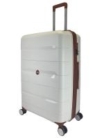 Чемодан большой MIRONPAN 23102 (L) молочный, 74х46х28, арт:Ch1176