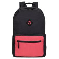 Рюкзак GRIZZLY RQL-318-1 черный-лососевый, 28х41х18