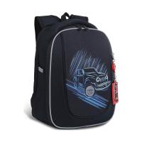 Школьный рюкзак GRIZZLY RAf-293-7 черный, 29х36х18