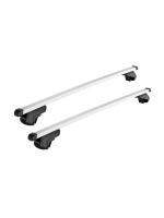 Багажник на крышу Atlant, 8726+8810, прямоугольные дуги 1,26м на Инфинити ЕХ 35 (с рейлингами) 2007-2013, арт:21261-43-1