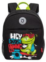 Детский рюкзак GRIZZLY RK-477-3, черный, 22х28х10