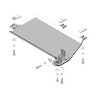 Защита трубок сажевого фильтра Motodor для Фольксваген Каравелла Т6 2015-2020, алюминий 5мм, арт:MO.32717-3