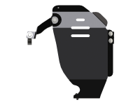 Защита редуктора Sheriff на Хендай Санта Фе 2018-2021, модель №3, сталь 3мм, арт:10.4017 Защита редуктора Sheriff на Хендай Санта Фе 2018-2021, модель №3, сталь 3мм, арт:10.4017