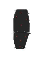 Защита топливного бака Sheriff на Чанган CS75 FL 2020-2024, сталь 2мм, арт:28.4571 V2