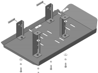 Защита трубок кондиционера Motodor, сталь 2мм, арт:MO.02741