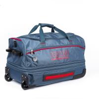 Дорожная сумка на колесах Rion А147 Н серо-голубой 66x36x35, арт:Sum0363