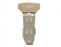 Защита картера и КПП Sheriff на Мерседес МЛ W164 2005-2011, модель №2, алюминий 5мм, арт:13.1173