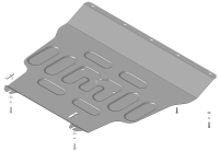 Защита картера и КПП Motodor для Джили Кулрей 2020-2024, сталь 2мм, арт:MO.74201