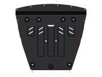 Защита картера и КПП Sheriff на Ниссан Кашкай 2015-2022, модель №2, сталь 2мм, арт:15.3097